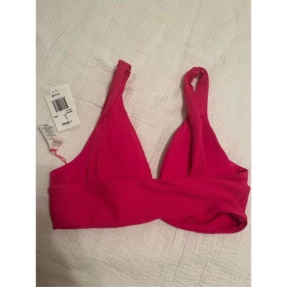 NWT L*Space Into The Tropics Fisher Swim Top Pink - Picture 7 of 7